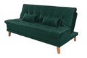 Ver imagem 2 de Sofá Cama Berlim Pés de Madeira Retrátil 3 Lugares Império Verde 403