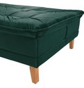 Ver imagem 6 de Sofá Cama Berlim Pés de Madeira Retrátil 3 Lugares Império Verde 403