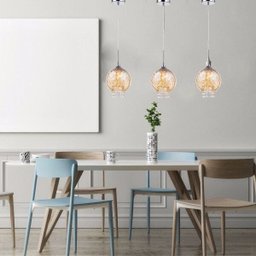 Pendente Cúpula Cristal Decor Lâmpada Show - 3