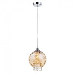 Pendente Cúpula Cristal Decor Lâmpada Show - 1