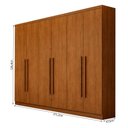 Ver imagem 2 de Guarda Roupa Casal Jalisco 6 Portas 6 Gavetas Cinamomo - Novo Horizonte