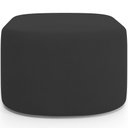 Ver imagem 5 de Puff Decorativo Orgânico para Living Quarto 70cm Doha W01 Suede Preto - Lyam Decor