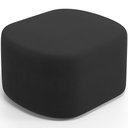 Ver imagem 2 de Puff Decorativo Orgânico para Living Quarto 70cm Doha W01 Suede Preto - Lyam Decor