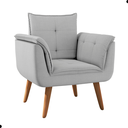 Ver imagem 3 de Conjunto Poltrona para Sala de Recepção Silveiras Linha Cinza
