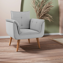Ver imagem 4 de Conjunto Poltrona para Sala de Recepção Silveiras Linha Cinza