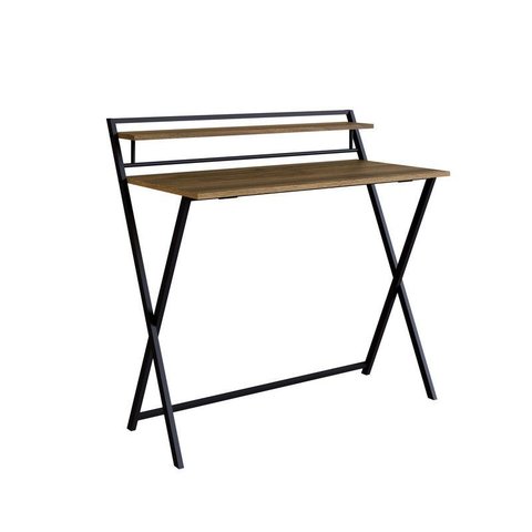 Escrivaninha Dobrável Sw014 Preto/noce Oro'