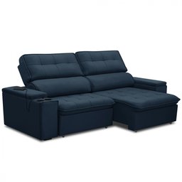 Sofá Ferguile Genebra 3 Lugares Com Porta Copo e USB - 2