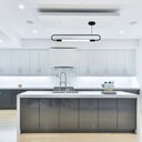Ver imagem 3 de Pendente Lustre Teto Luminária Sabre Tubular Slim Preto T8