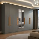 Ver imagem 1 de Guarda-roupa Casal com Espelho 8 Portas 4 Gavetas Paris