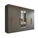Ver imagem 2 de Guarda-roupa Casal com Espelho 8 Portas 4 Gavetas Paris