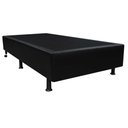 Ver imagem 2 de Cama Box Solteiro Cama Box Base Simples Estrutura Madeira Preto Galeria da Camas
