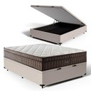 Ver imagem 1 de Cama Box Baú com Colchão de Espuma D70 Pillow In Ultra Dream Anjos Casal 138 Cm