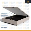 Ver imagem 3 de Cama Box Baú com Colchão de Espuma D70 Pillow In Ultra Dream Anjos Casal 138 Cm