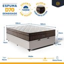 Ver imagem 4 de Cama Box Baú com Colchão de Espuma D70 Pillow In Ultra Dream Anjos Casal 138 Cm