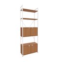 Ver imagem 1 de Estante Alta Estilo Industrial Kappesberg Li018 Cor Canela e Branco
