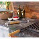 Ver imagem 3 de Kit Churrasco 3 Peças Garfo + Faca + Pegador em Aço Inox e Cabo de Madeira