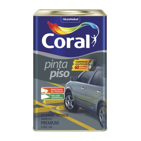 Tinta Coral Pinta Piso Fosco Preto 18 Litros