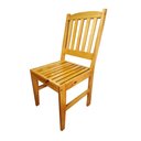 Ver imagem 2 de Cadeira Sala de Jantar Cozinha Madeira Ripada Envernizada Mel