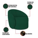 Ver imagem 4 de Sofá 4 Lugares Orgânico 220cm Morgan e Poltrona Lua Bouclê D03 - D’Rossi