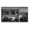 Balcão de Cozinha 120cm 3 Portas 1 Gaveta Suspenso Nice Madesa - 6