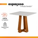 Ver imagem 5 de Mesa para Sala de Jantar Athenas Quadrada Madeirado/Off White Dobuê
