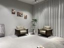 Ver imagem 1 de Sc-2387 Conjunto Internacional Sofá 1,95m com 2 Poltronas Material Ecológico Sala Tv Luxo Conforto
