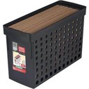 Ver imagem 3 de 3 Arquivos Estreitos com Furações 42x16,5x27cm Ordene Pretos Pastas Suspensas Escritório