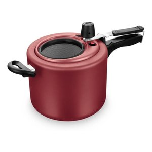 Panela Pressão 4,5l Com Visor De Vidro Grande Antiaderente