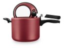 Ver imagem 2 de Panela Pressão 4,5l Com Visor De Vidro Grande Antiaderente