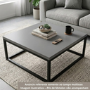 Ver imagem 3 de Tampo Mesa 25x25 Mdf 15mm Cinza 0,25x0,25 Prateleira Arrigo Móveis