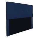 Ver imagem 1 de Cabeceira King Marseille P02 195 Cm Suede Azul Marinho