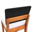 Ver mais imagens de Banqueta Alta Bistrô Linhas Estrutura Madeira Maciça Assento Estofado Encosto MDF Laqueado - Amêndoa