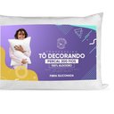 Ver imagem 3 de Travesseiro Sensação Percal 200 Fios 100% Algodão - Fibra Siliconada - Branco