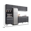 Ver imagem 3 de Conjunto de Cozinha Andreia 5 Modulos MDP 280cm Cinza Planejado AJL Moveis