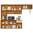 Ver imagem 5 de Cozinha Suspensa Lilian Freijó Uv/off Acetinado Z44 - Mpozenato