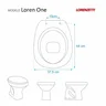 Assento Sanitário Laqueado Soft Close Loren One Branco para vaso Lorenzetti 6lpf - 3