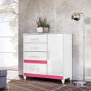 Ver imagem 7 de Cômoda Sapateira Infantil Vênus Branco Flex com Pés - Moval