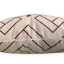 Ver imagem 2 de Almofada Off White Cubos Marrom 50x50cm - Serigrafada Frente e Verso