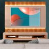 Painel TV 100% MDF Ripado Até 65 Polegadas Griz Carvalho Nobre Khado Shop JM - 1