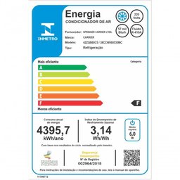 Ar Condicionado Split Teto Fixo Carrier 57.000 Btus Frio Trifásico 220v - 5