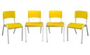Ver imagem 1 de Kit 4 Cadeiras Iso Infantil Amarelo Escola e Creche