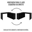 Ver imagem 7 de Conjunto Escritório Home Office 4 Peças Mity A06 Preto - Mpozenato