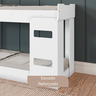 Beliche Montessorina com Grade de Proteção Escada Mdf Eloa - 3