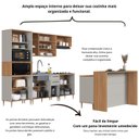 Ver imagem 6 de Cozinha Modulada Completa 8 Peças com Cristaleira 15 Portas 2 Gavetas com Bancada Isabelle