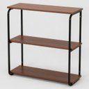 Ver imagem 1 de Estante Nicho Suspenso 3 Prateleiras Estilo Industrial 68x68 Castaine/Preto