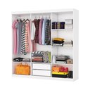 Ver imagem 2 de Guarda Roupa Casal Recife 6 Portas 2 Gavetas sem Espelho Carioca Moveis Branco