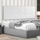 Ver imagem 1 de Cabeceira Painel Queen 1,60m Berlim Material Sintético Branco Sky Mobile