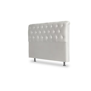 CABECEIRA 90 EMILIA COR MATERIAL SINTÉTICO BRANCO TOPÁZIO DECOR