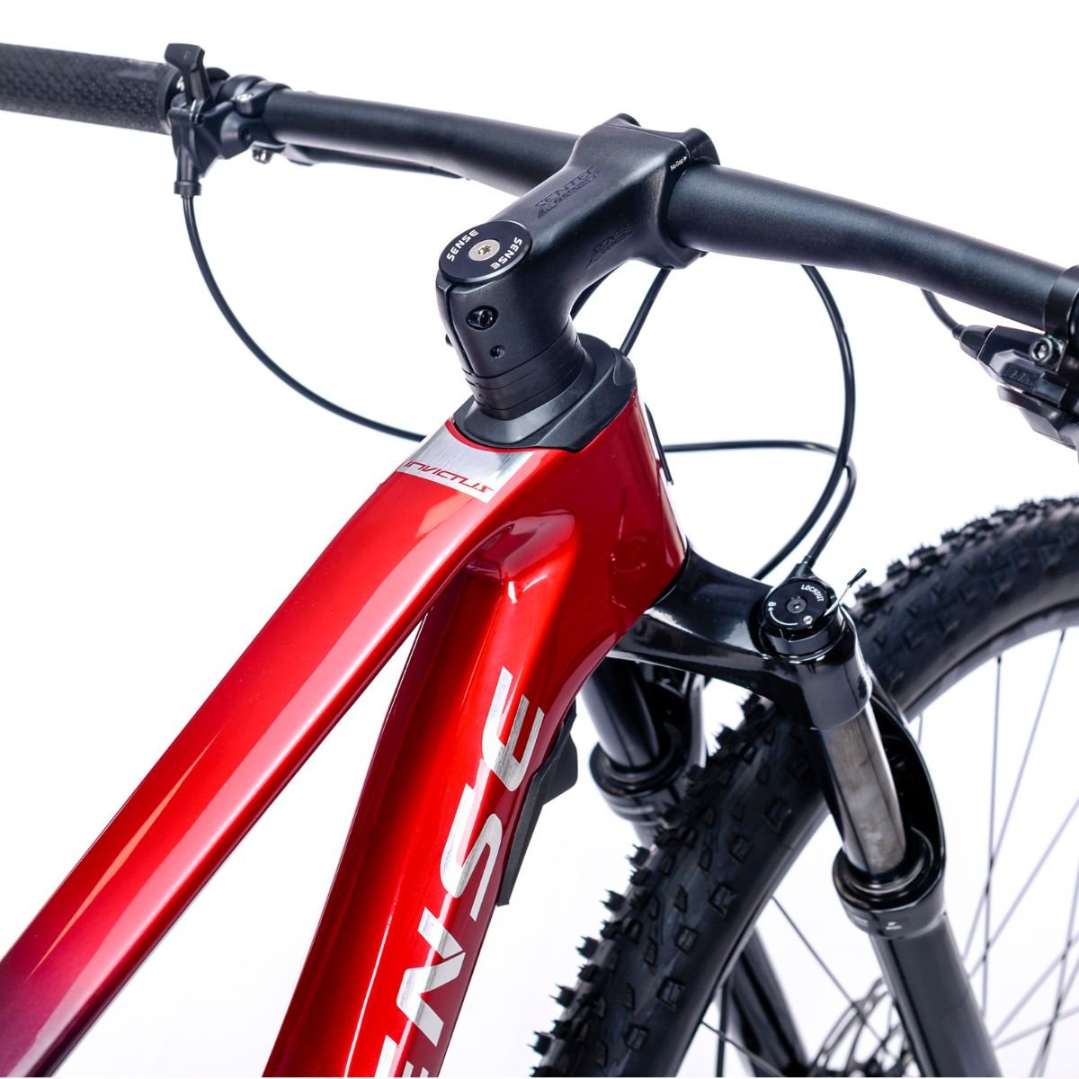 Bicicleta Full Sense Invictus Sport Carbono Shimano Cues:vermelho+preto/17 - 7