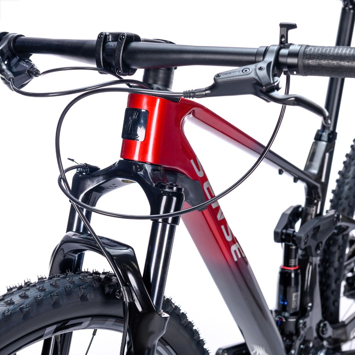 Bicicleta Full Sense Invictus Sport Carbono Shimano Cues:vermelho+preto/17 - 9